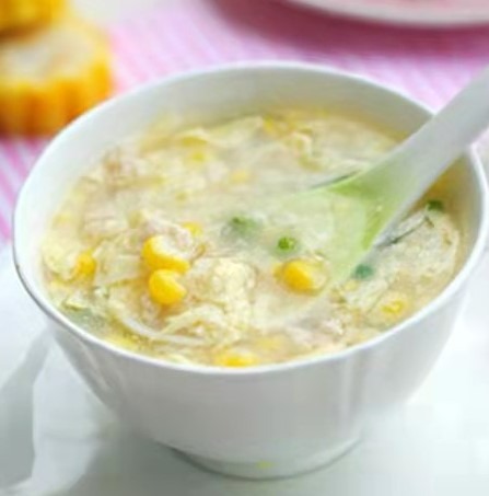 02. Potage au poulet et maïs