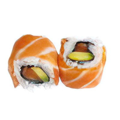 K16. Arc-en-ciel (8 pièces) Saumon avocat