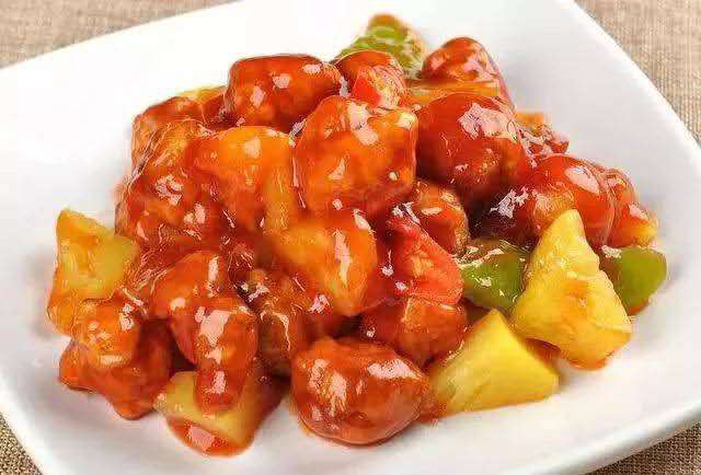 菠萝咕唠鸡（单人份）poulet sauté annanas