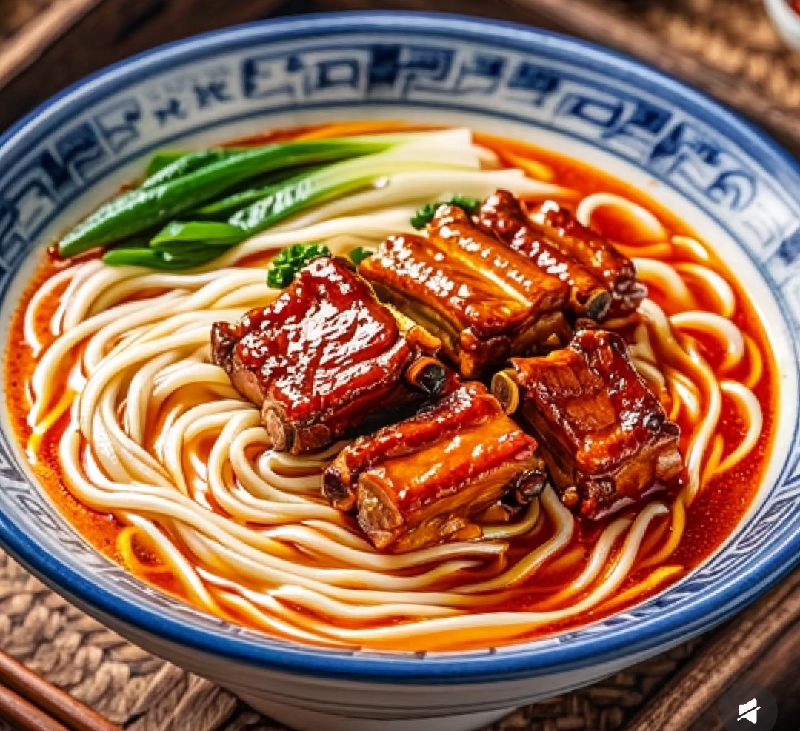 香辣排骨汤面