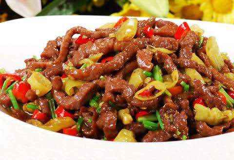 野山椒牛肉🌶️Boeuf au piment mariné et poivron et coriandre 