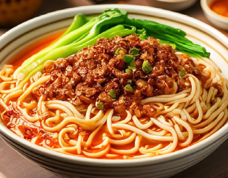 担担汤面（不辣看好下单） Nouilles de blé DANDAN au porc haché 