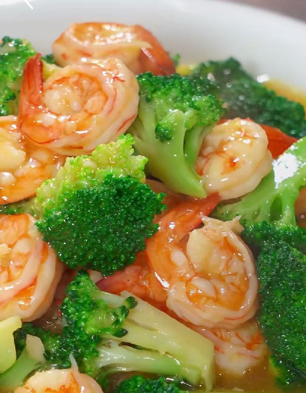西兰花虾球（单人份） Boulettes de crevettes au brocoli