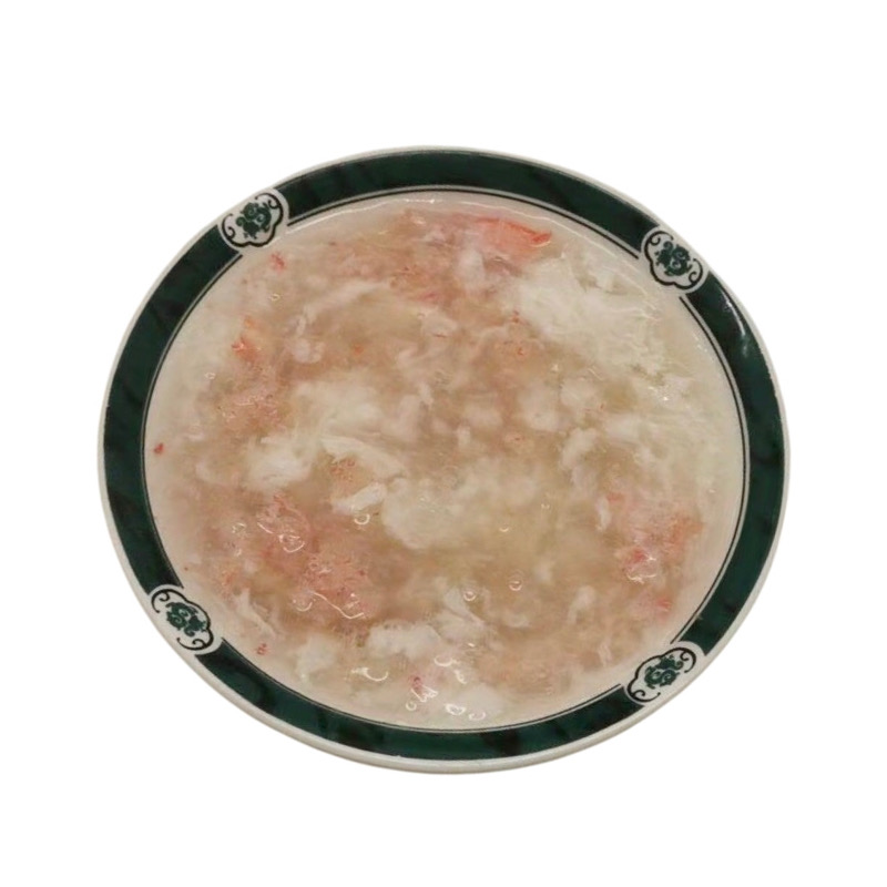 2. Potage aux asperges et crabe