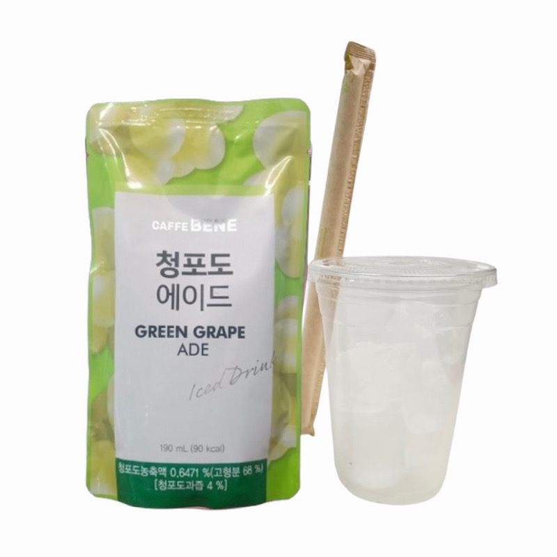 Boisson coréenne saveur Ice raisin vert