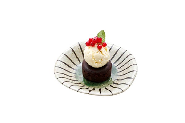 FONDANT AU CHOCOLAT ET YUZU
