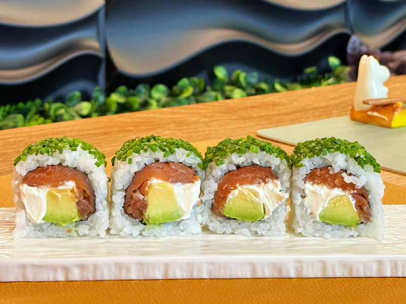 U13.Uramaki Smoked Salmon(4pcs)