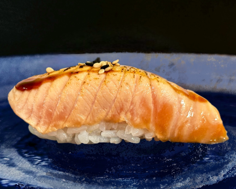 N08.Nigiri Saumon Fire(2pcs)