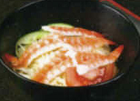 Salade choux crevettes