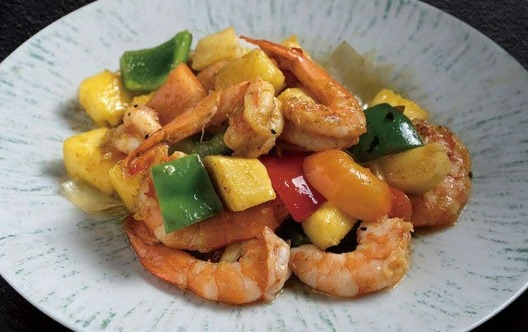 T37 CREVETTES SAUTÉES À LA MANGUE FRAÎCHE