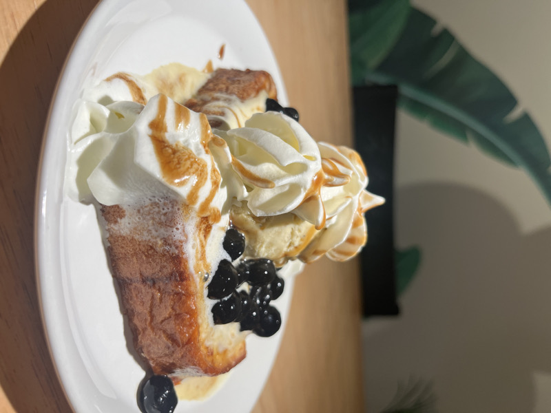 Pain perdu avec la glace vanille