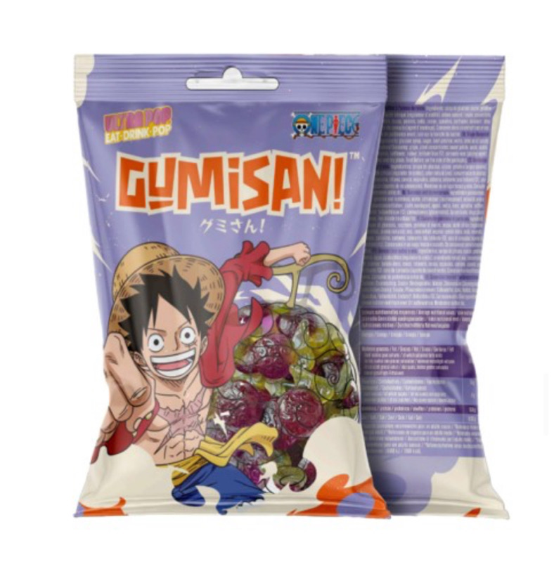 Bonbons gummy au raisin luffy OP 184g 