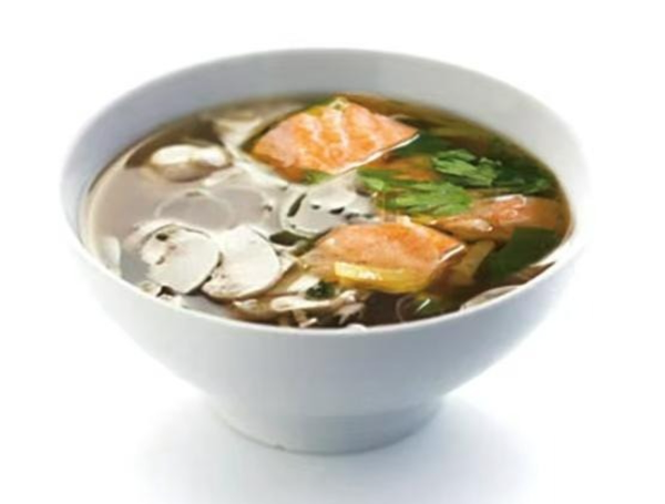 605. Soupe miso au saumon