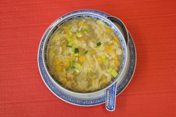 13. Soupe de poulet et maïs