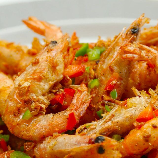 S22. Crevettes aux sel et poivre