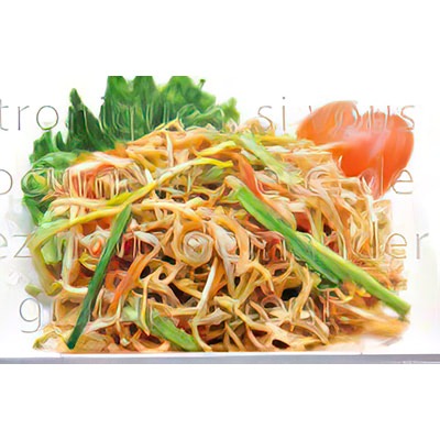810. Nouilles sautées aux légumes
