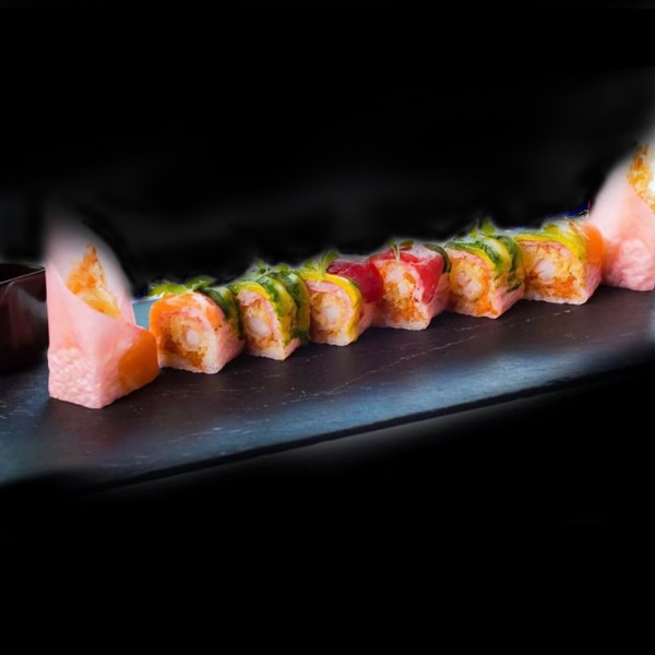 (T17)136. Pink Lady Tempura Roll 8 stk