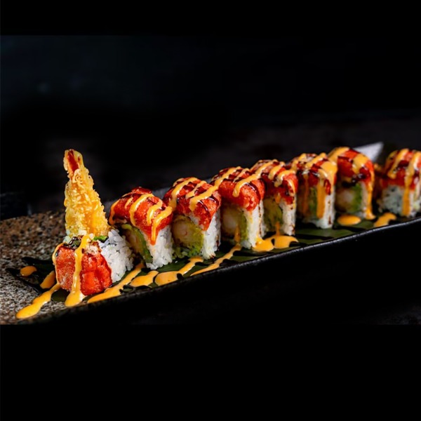 (T10)129. Red Hot Dragon Roll 8 stk