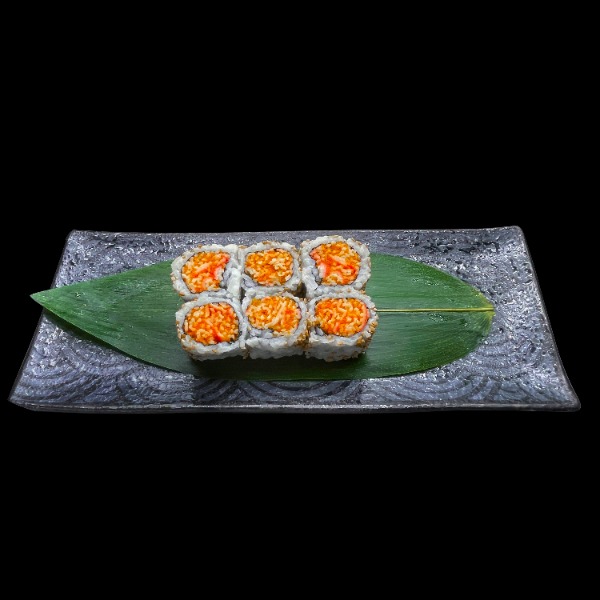 (M15)97. Scharfes Surimi, Tempura Knuspring 6 stk