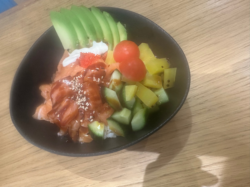 saumons de poke bowl