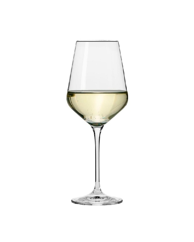 Vin blanc au verre