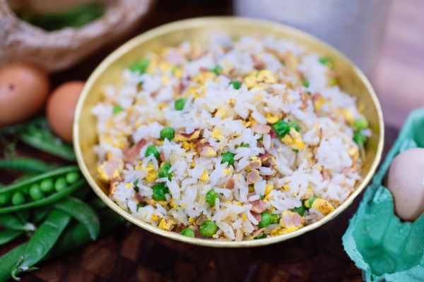 Riz cantonnais au jambon