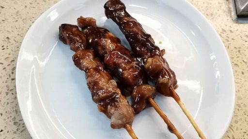 Brochettes de poulet sauce teriyaki 4 pcs
