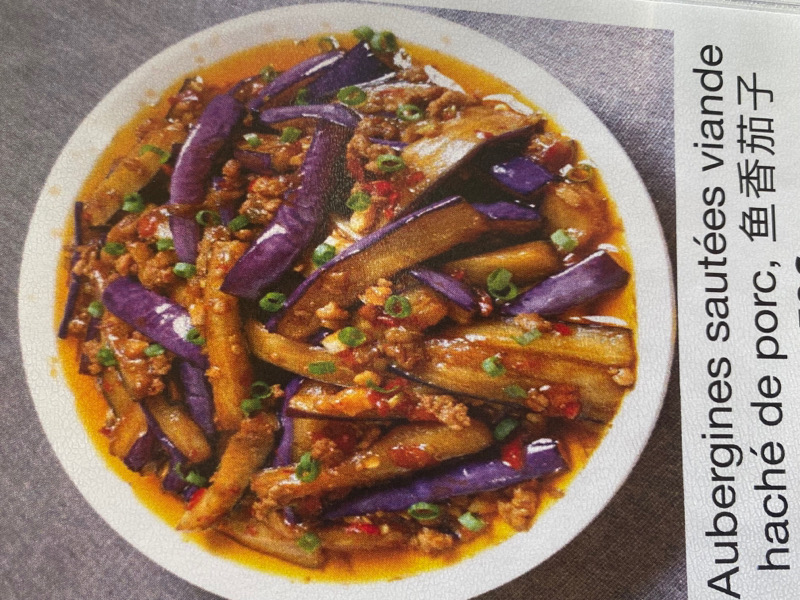 aubergines sautees viande hache de pirc