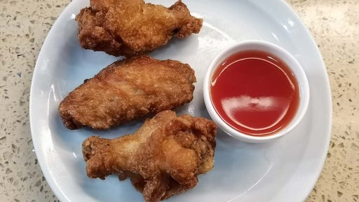Ailes de poulet frits 4 pcs