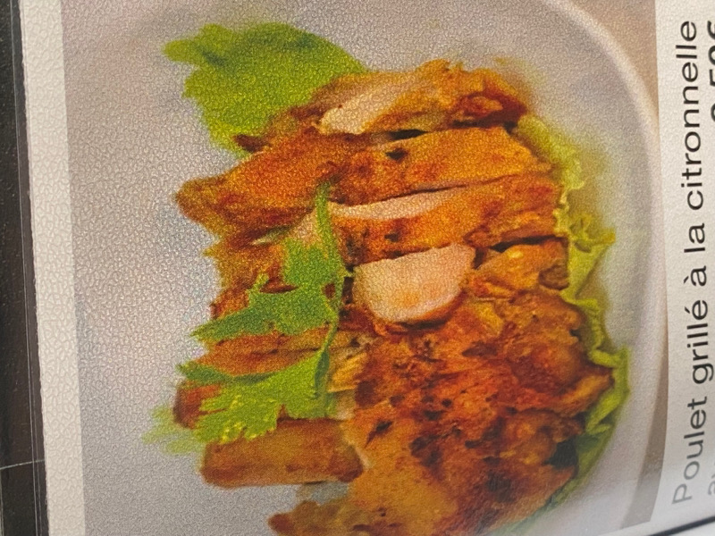 poulet grille a la citronnelle (bols)