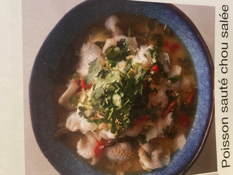 Poisson sauce chou salee