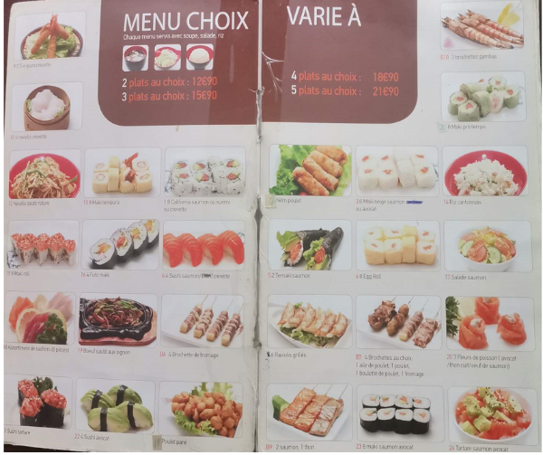 4 Plats au choix