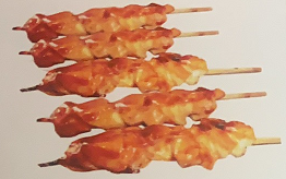 N6. 5 Brochettes au poulet
