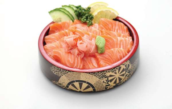 Menu chirashi saumon