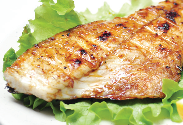 802 Daurade grillée(daurade+riz)