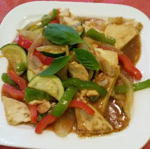 66 Tofu sauté au basilic