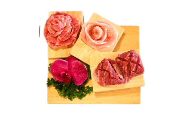 Set grill porc (gorges echine pluma) de porc