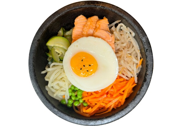 Bibimbap au saumon