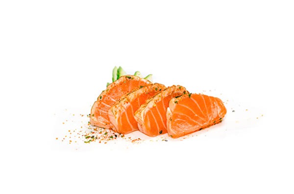 Sashimi Mi-cuit saumon épicé