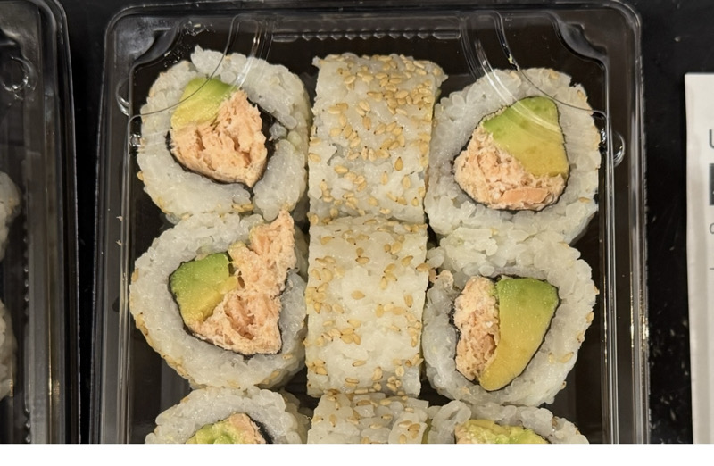 California saumon cuit avocat ( 2 portions )