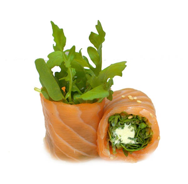 Saumon roquette cheese