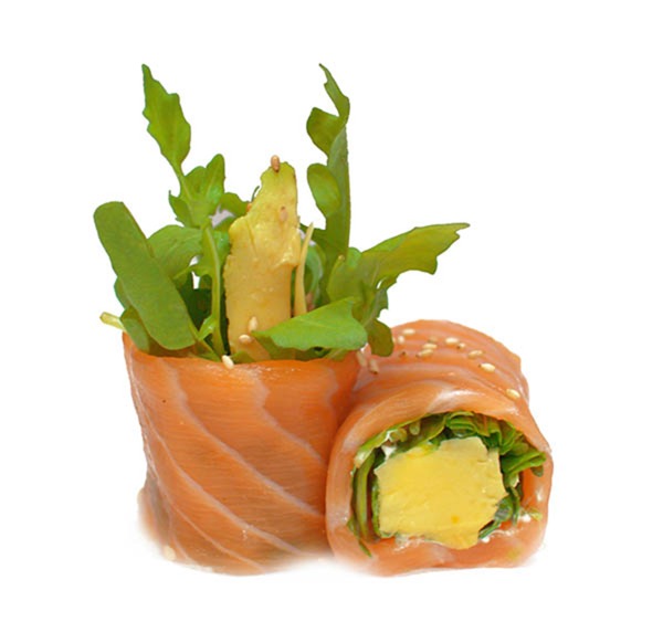Saumon roquette avocat