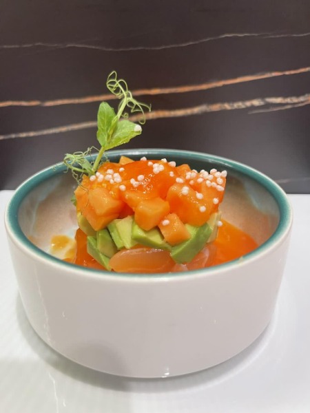 804. Tartare papaya