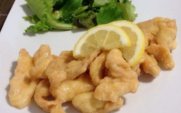 72. Pollo fritto al limone