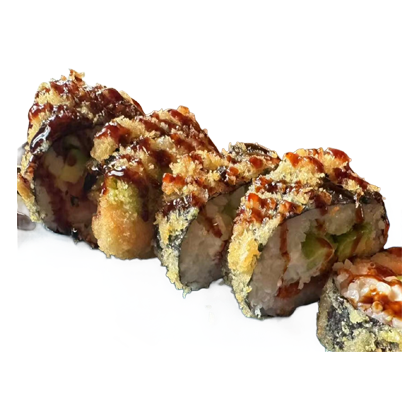 123. Futomaki Sake Avocado Tempura (5Stk)