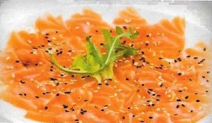 610 Carpaccio saumon maison