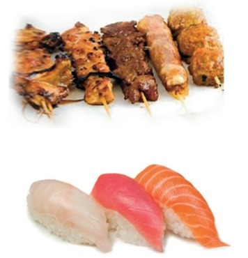 Menu F Sushi Brochettes