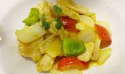 242. Pollo in salsa curry