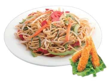 Y7 Nouilles sautées avec Tempura