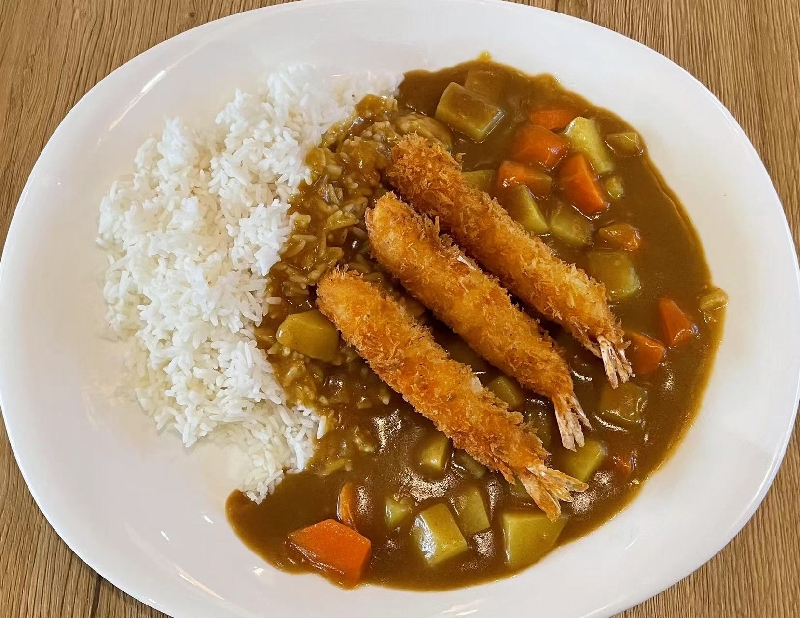 A9 Tempura crevette curry rice
